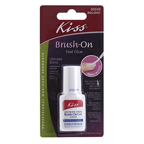 Kiss Brush-On Nail Glue, .17 fl oz - Walmart.com