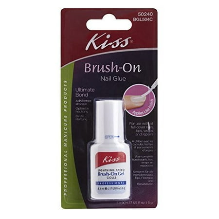 Kiss Brush-On Nail Glue, .17 fl oz