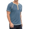 thumbnail image 4 of Playera Casual Moda Henley Waffle Manga Corta Para Hombre, 4 of 7