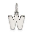 thumbnail image 3 of Sterling Silver Letter W Initial Charm Pendant, 3 of 4