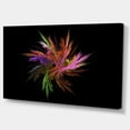 thumbnail image 2 of Excitingly Colorful Fractal Flower - Floral Canvas Art Print, 2 of 3