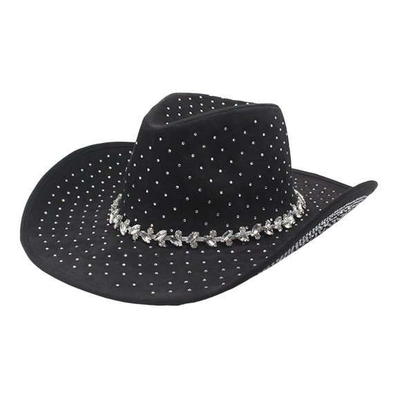 OJSFQUFP Western Cowboy Hat for Women Men Small Short Wide Brim Beach Cow Girls Cattleman Cowboys Hats