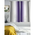 thumbnail image 3 of Abstract Sheer Curtains 72 Inches Long 2 Panels Dark Gray Purple Gradient Ombre Light Filtering Semi Sheer Window Curtains Drapes for Bedroom Living Room 52"x72", 3 of 7