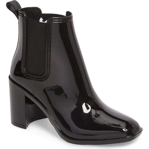 Jeffrey Campbell JEFFREY CAMPBELL HURRICANE Rain Boots Black Shiny