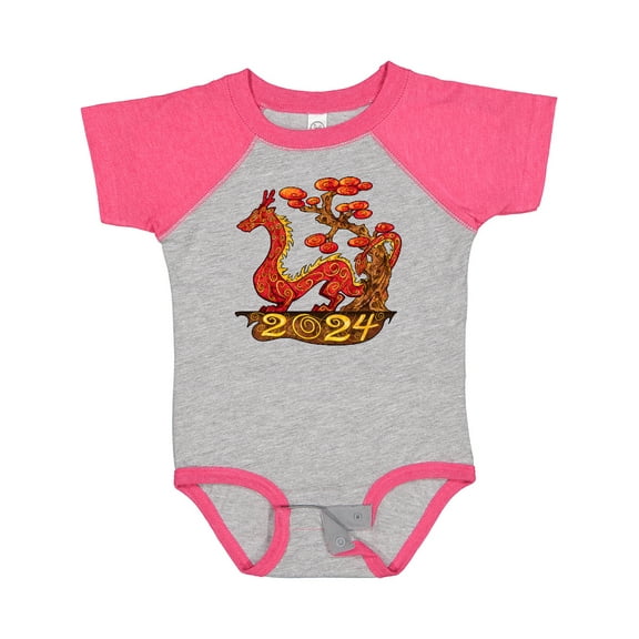 Inktastic 2024 Year of the Dragon- New Years Boys or Girls Baby Bodysuit