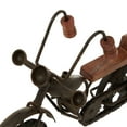 thumbnail image 4 of 12"W, 7"H Brown Metal Motorcycle Sculpture, by DecMode (2 Count), 4 of 10