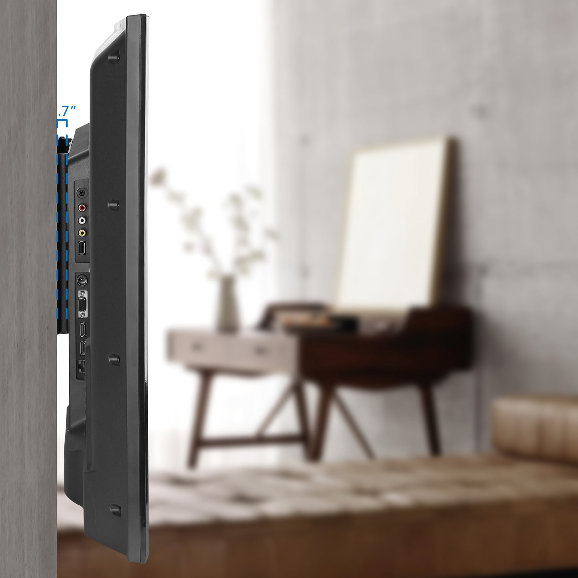 Mount-It! Fixed TV Wall Mount | Fits 32"-43" TVs | 66LBS Capacity