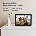 thumbnail image 4 of BSIMB 32GB 10.1 Inch WiFi Digital Photo Frame 1280x800 IPS Touch Screen Auto Rotate Motion Sensor Upload Photos/Videos via App, Email W10，Gift for Grandparents, 4 of 7