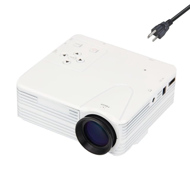 Mini proyector LED portátil 1920 x 1080 píxeles Full HD 1080P Proyector multimedia Video Película Cine en casa Enchufe de EE. UU. Eigraketly EL0883-05B
