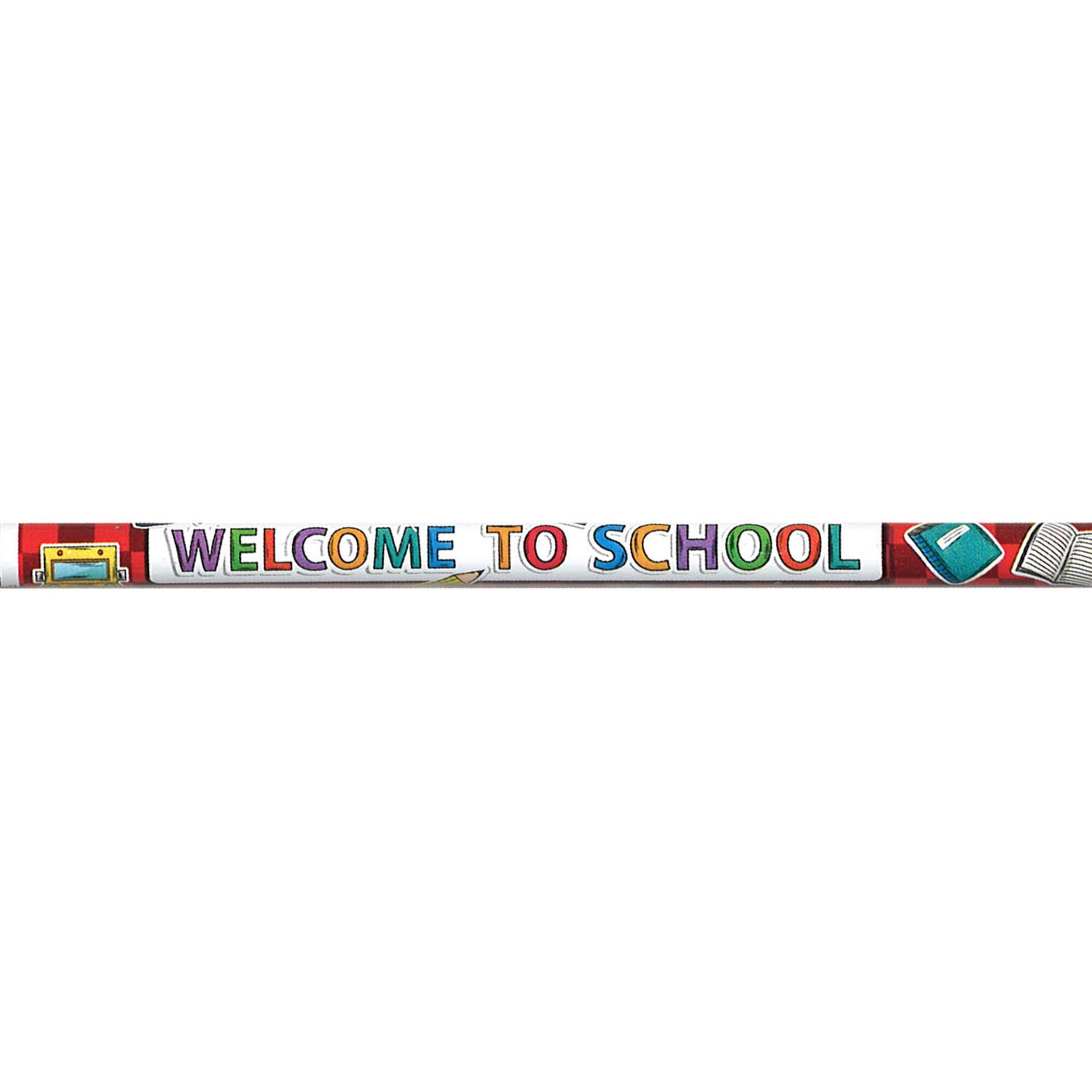 Moon Products Pencils, Welcome to School!, 12 Per Pack, 12 Packs