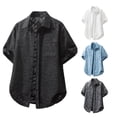 thumbnail image 4 of Yaoyar Men's Sparkle Sequins Shirts Disco Nightclub Shirt Short Sleeve Button Down Metallic Shirt Party Tops, 4 of 4
