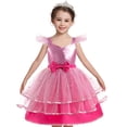 thumbnail image 3 of Pink Costume for Girls, Doll Movie Cosplay Outfit, Pink Birthday Dress for Kids Party Dress Up, 3 of 7