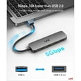 uni USB Hub, Aluminum 4Port PS4 USB 3.0 Data to USB Hub Adapter (Ultra