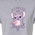 thumbnail image 3 of Disney - Lilo & Stitch - Always An Angel - Juniors Cropped Cotton Blend T-Shirt, 3 of 5