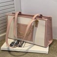 thumbnail image 2 of LNGOOR Fashionable & Elegant Color Block Ladies‘ Tote Bag (Square Shape) Book Tote Bag, 2 of 7