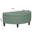 thumbnail image 3 of Homebeez 43.5" Half Moon Storage Ottoman,Button Bedroom Benches for Entryway Living Room, 3 of 7