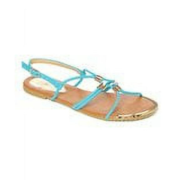 Victoria K Women's Gladiator Sandals with Gold Embellishments