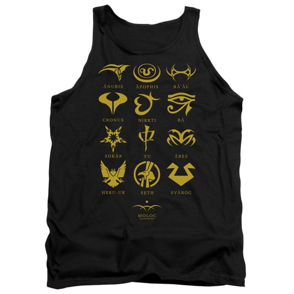 Sg1 Goauld Characters Adult Tank Top Black