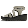 thumbnail image 2 of Fly London Womens BAFY485FLY Mousse Leather Sandals, 2 of 4