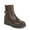 Chocolate Brown, variant on SOUL Naturalizer Womens Jayda Mid Shaft Flat Ankle Boots - Medium & Wide Width