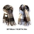 thumbnail image 4 of Classic Plaid Warm Scarf for Women in 2024 Winter Fashionable Student Scarf Suitable for Casual Wear, 4 of 8