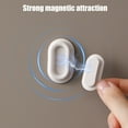 thumbnail image 4 of Hyasfey 5Pcs Magnetic Remote Control Holder Wall Mount Hole Free Easy to Install Self-Adhesive TV Remote Control Caddy Storage Holder, 4 of 8