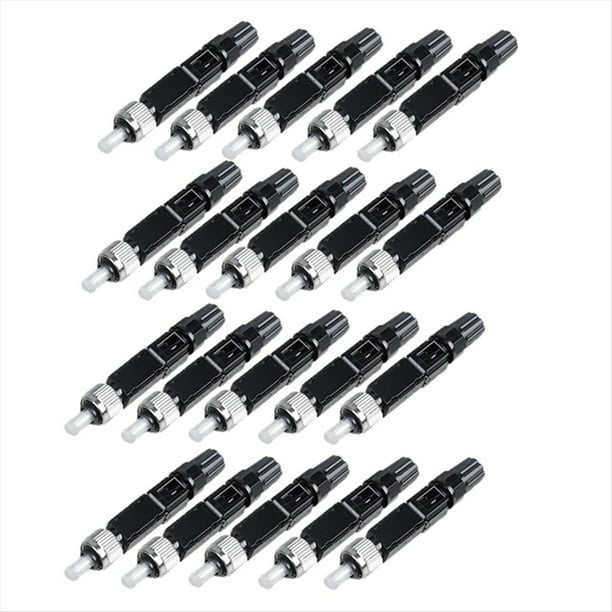 Conector de Empalme de Fibra Óptica Monomodo FC, 20 Unidades, Preenterrado, Conector Rápido de Fibra Óptica
