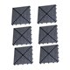 thumbnail image 3 of 6 alfombrillas antideslizantes entrelazadas para baldosas de suelo, cojín modular para drenaje Negro, 3 of 9