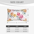 thumbnail image 6 of Bixox Colorful Flowers Printed Pillow Protector,Super Soft Ideal for Home,Guests,Rentals - 14"x20", 6 of 8