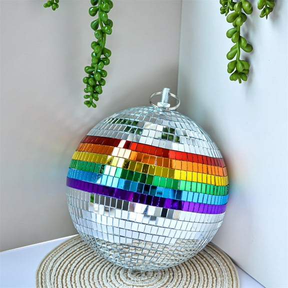Mirror Disco Ball,6 Inches Disco Balls with Hanging Ring,Cool Reflective Light Mirror Balls for for DJ Club Party, Disco Dancing Party Decoration,Large Hanging Party Disco Ball