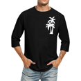 thumbnail image 4 of Birdeem Chemises pour Hommes Imprimé Col Rond Mode Décontractée Manches Courtes Blouses, 4 of 9