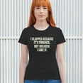 thumbnail image 3 of Tee Hunt I Clapped Because It's Finished Sarcastic T-Shirt Funny Women's T-Shirt Tee, Black, 3X-Large, 3 of 5