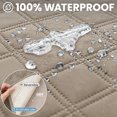 thumbnail image 4 of JIATER Waterproof Dog Bed Covers Washable Pet Bed Blanket for Sofa Bed,30x70 Khaki, 4 of 7