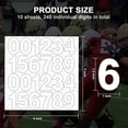 thumbnail image 2 of czcpp-10 Sheets Self-Adhesive Helmet Numbers Sticker, White Vinyl Numbers Decals, Sports Helmet Numbers Stickers for Baseball, Softball, Hockey, Lacrosse, 1.5 Inch, 2 of 4