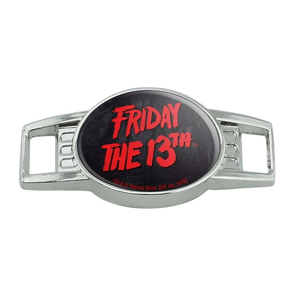 Friday the 13th Logo Shoe Shoelace Shoe Lace Tag Runner Gym Charm Decoration