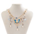thumbnail image 6 of NICKSUN Y2k Necklace for Women, Butterfly Beaded Layered Necklaces, Halloween Fairy Cosplay Accessories, Y2k Cute Sweet Heart Butterfly Jewelry Gifts for Women, 6 of 15