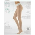 thumbnail image 3 of Calzitaly Seamless Sheer Tights with Comfortable Waistband, 15 Dernier Pantyhose(M-L, PANNA), 3 of 7