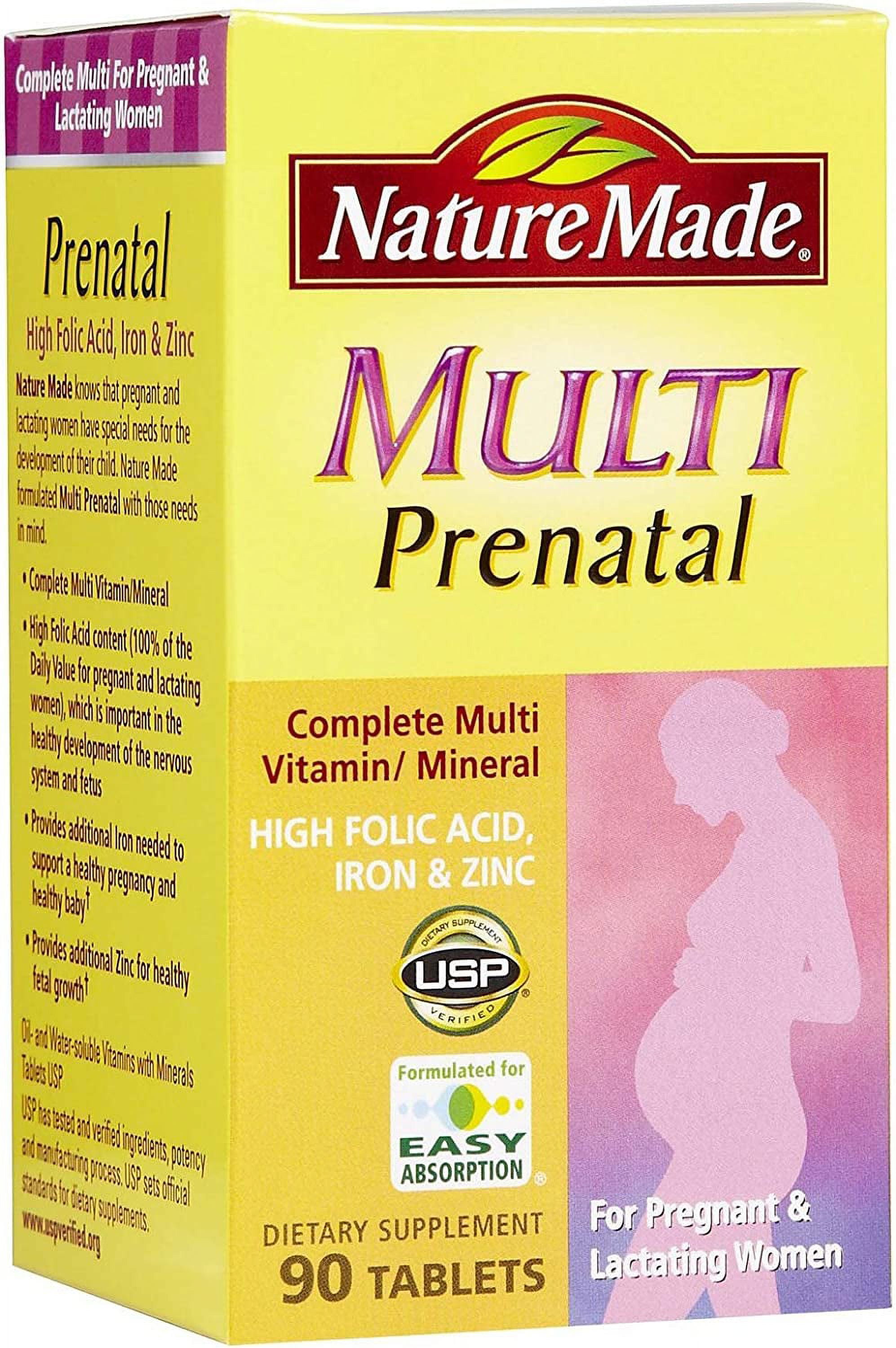 Nature Made Multi Prenatal Tabs, 90 ct (Packaging may vary)