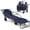 Blue, variant on 2-in-1 Beach Wagon Cart, Convertible Folding Lounge Chair, 650LBS Large Capacity, Silent Swivel All-Terrain Wheels, Portable Utility Cart for Beach, Pool, Grocery & Camping, Lake Blue