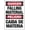 Warning Sign 6, variant on Bilingual Danger Men Working Above Impact Hazard Aluminum Tin Sign 12 x 8 Inches - Warning Sign for Home, Outdoor Garden, Construction, Warehouse, Safety Alert