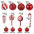 thumbnail image 5 of 40 piezas de adornos de bolas de Navidad de forma especial, decoración de árbol de Navidad rojo y azul para fiestas, colgante de esferas de Navidad de Año Nuevo 2024, 5 of 5