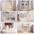 thumbnail image 3 of Vomeast 34.6"-84.2" Extra Wide Baby Safety Gate,Auto Close Pet Dog Gates for Stairs Doorways Fireplace,Anti-Trip Pedal,29.5" Tall,White, 3 of 10