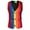 Red, variant on Fznquz Winter Work Jackets for Men Red Outerwear Vests Suit Button Rainbow Print Color Block Coat Men M