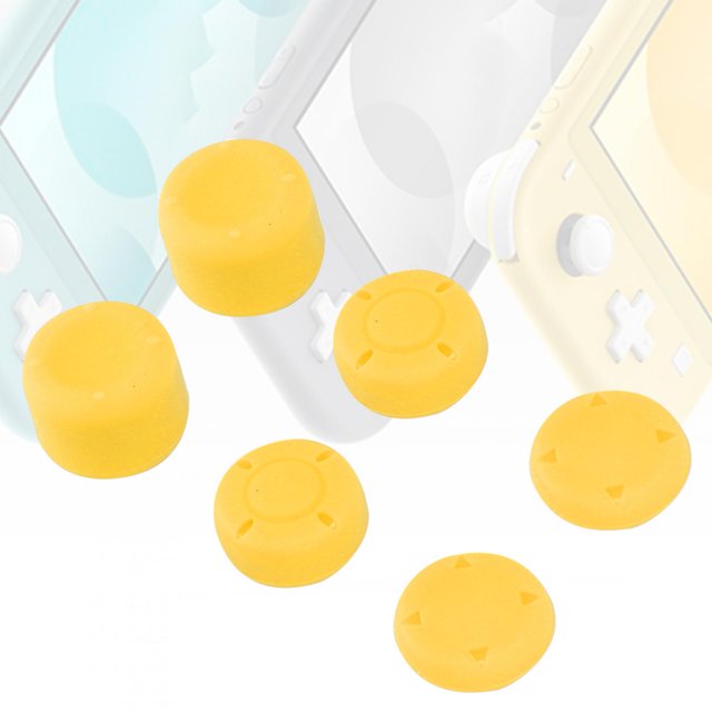 6 uds Thumb Grip 6 Uds para Switch Lite Joystick Realce Antideslizante Botón de Silicona Conjunto de Tapas Protectoras amarillo amarillo ANGGREK Otros