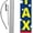 Blue Red, variant on Income Tax Service Advertising Feather Banner Swooper Flag Sign with Flag Pole Kit and Ground Stake
