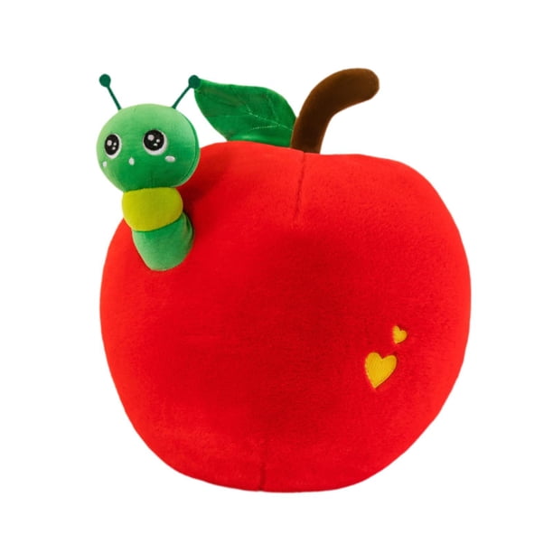 Muñeco de frutas, juguete de peluche, Animal de peluche acurrucado, decoración de la habitación de los niños, muñeco de peluche, juguete de peluche pa rojo