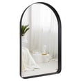 thumbnail image 1 of ANDY STAR 24 x 38 Inch Wall Mounted Metal Frame Arched Vanity Mirror, Black, 1 of 11