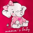 thumbnail image 6 of WIBACKER Mama's Baby Newborn Outfit Baby Girl Going Home Outfits Ruffle Ribbed Romper Top Elephant Pants Set Fall Winter Clothes, 6 of 9