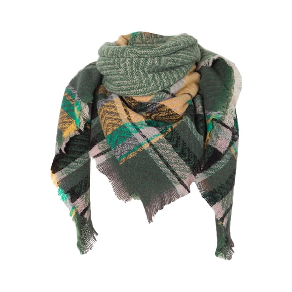 Scarf for women Classic Tassel Plaid Large Blanket Wrap Shawl Fall Winter Scarves