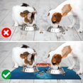 thumbnail image 5 of Estera De Comida Para Gatos - Estera De Alimentación Para Mascotas Para Piso Antideslizante Impermeable Súper Absorbente Fácil De Limpiar Perro Gato Azul 18.1''X9.8'', 5 of 5
